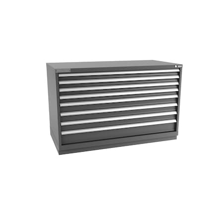 Champion Tool Storage Modular Drawer Cabinet, 8 Drawer, Dark Gray, Steel, 56-1/2 in W x 28-1/2 in D x 36 in H D15000801ILCFTB-DG